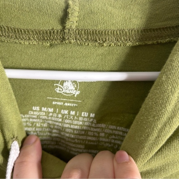 Disney Encanto Bruno Spirit Jersey Green Hooded Long Sleeve NWT Medium - Picture 3 of 8